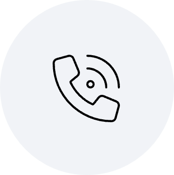Telefon Bild Icon Grau mit schwarzer Kontur